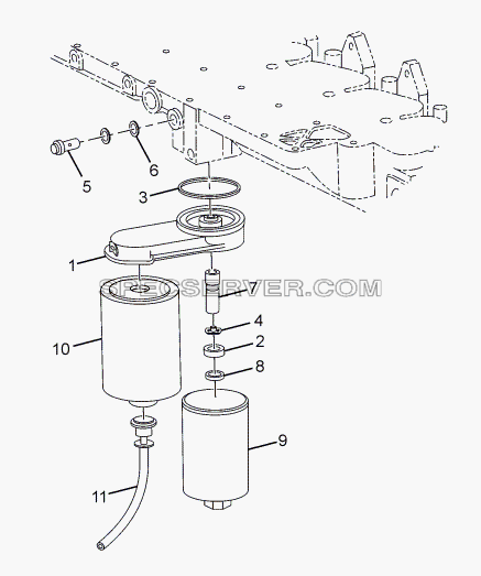 FUEL FILTER для LPT 1618 ТС/52 (список запасных частей)