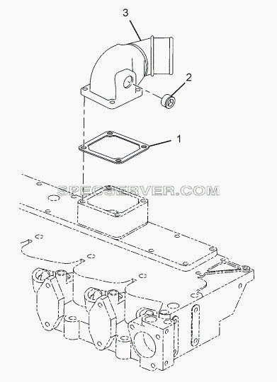 AIR INTAKE CONNECTION для LPT 1618 ТС/52 (список запасных частей)