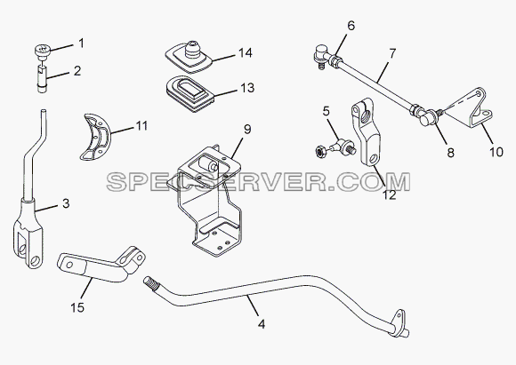 GEAR SHIFT LINGAGES для LPT 1618 ТС/52 (список запасных частей)
