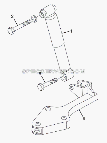 REAR SHOCK ABSORBER для LPT 1618 ТС/52 (список запасных частей)