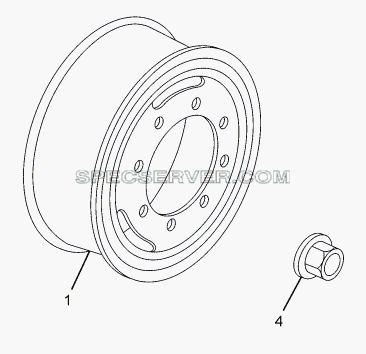 WHEEL DISC для LPT 1618 ТС/52 (список запасных частей)