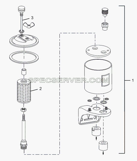 ASSY. TANK (ZF POWER STEERING) для LPT 1618 ТС/52 (список запасных частей)