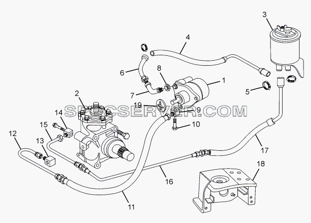 STEERING PIPE LINES для LPT 1618 ТС/52 (список запасных частей)